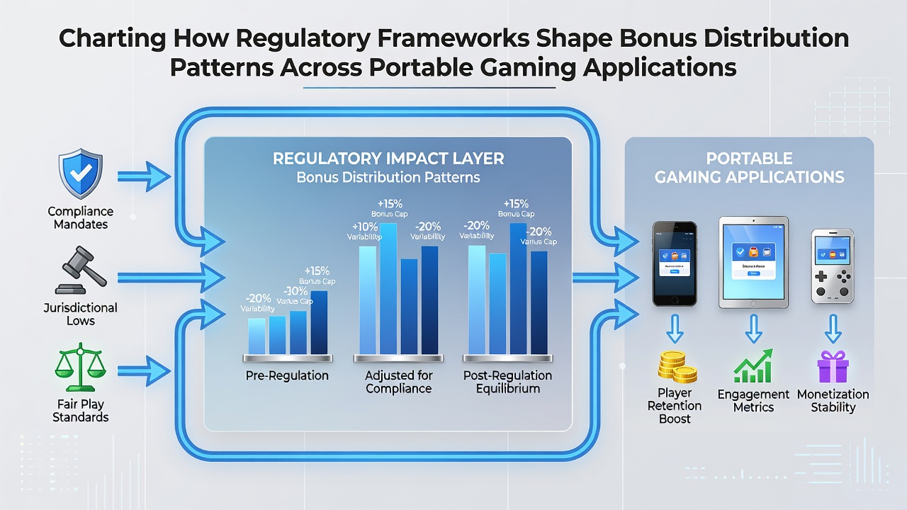 Data visualization of bonus allocation frequencies in mobile apps under different regulatory regimes