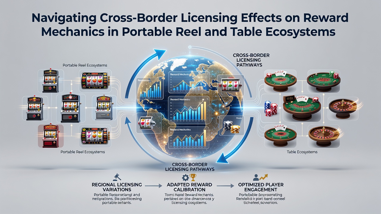 Mobile slots and table games displayed on portable devices showing reward mechanics across international borders