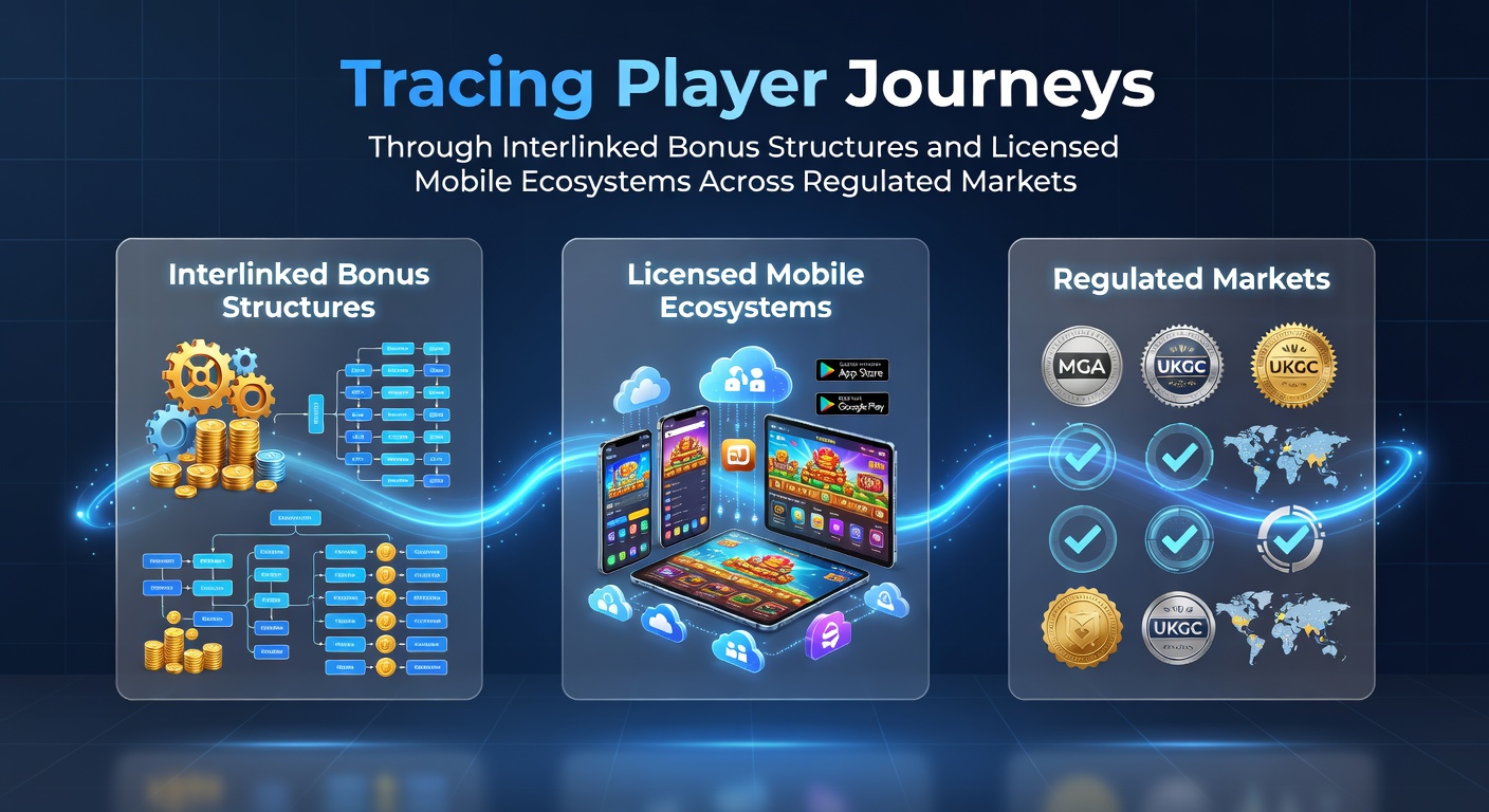 Player navigating bonus structures in a licensed mobile casino app interface across regulated markets